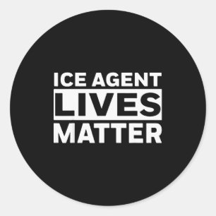 Ice Agent Lives Classic Round Sticker