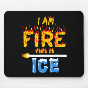Ice And Fire Costume Halloween Family Matching Wom Mouse Pad