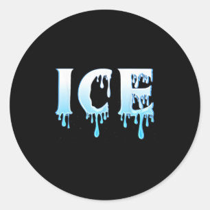 Ice And Fire Halloween Couples Matching Party Cost Classic Round Sticker