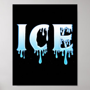 Ice And Fire Halloween Couples Matching Party Cost Poster