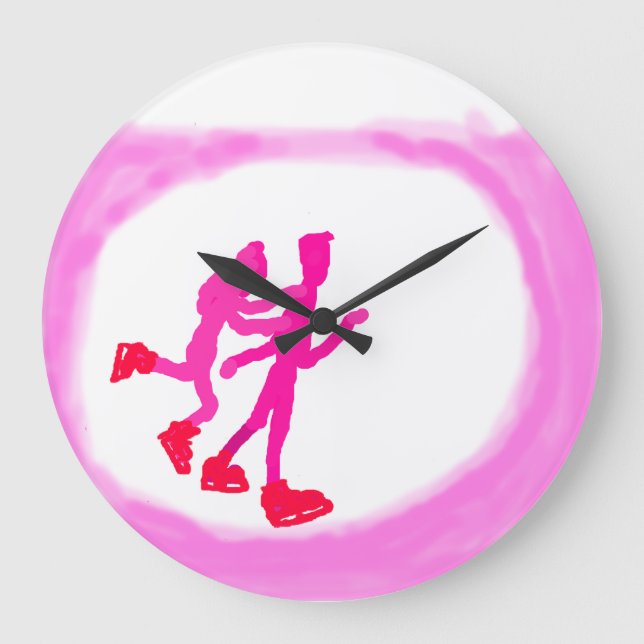 Ice Ballet Large Clock (Front)