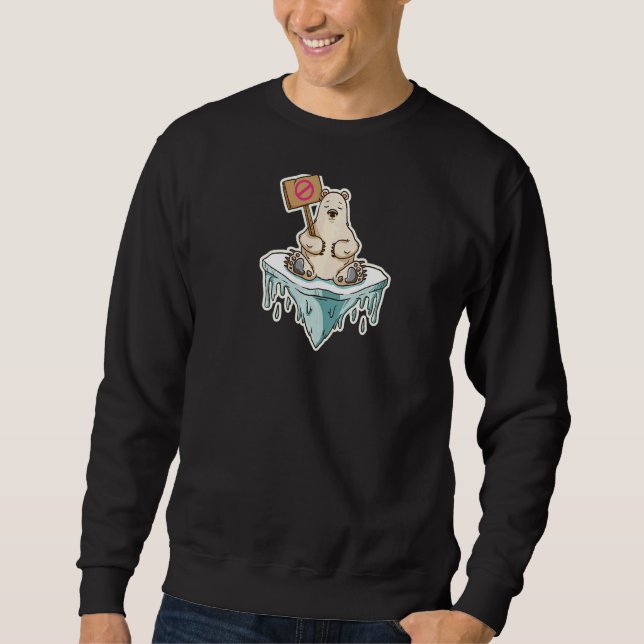 Ice Bear Environment Protest Sweatshirt (Front)