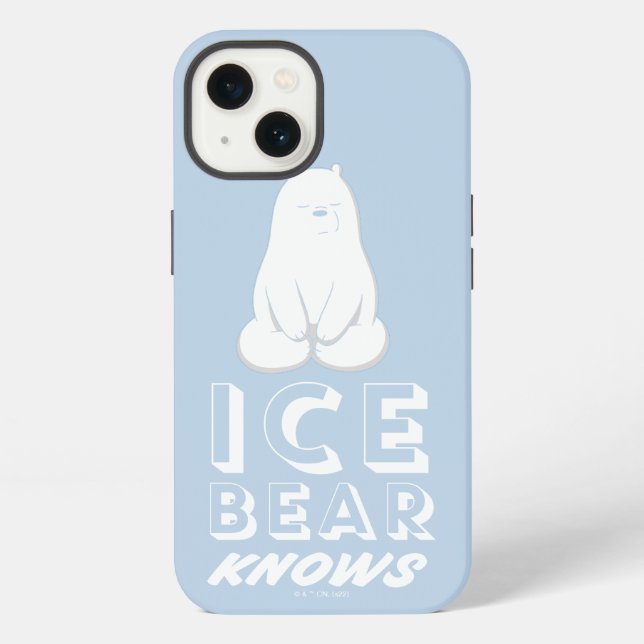 Ice Bear Knows iPhone Case (Back)
