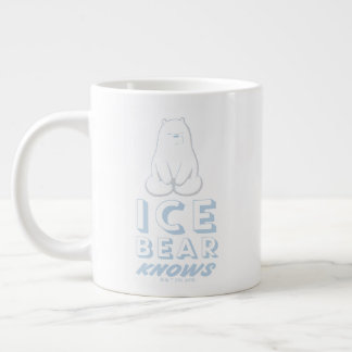 Ice Bear Knows Large Coffee Mug