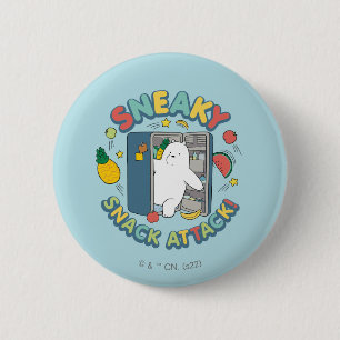 Ice Bear - Sneaky Snack Attack! 6 Cm Round Badge