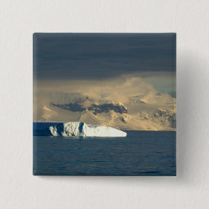Ice Berg in the starts of the Drake Passage just 15 Cm Square Badge