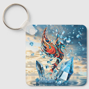 Ice Bird Key Ring