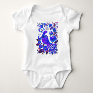 Ice bird petrykivka ukrainian art baby bodysuit