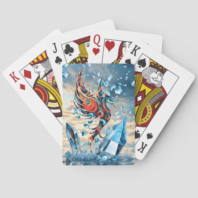 Ice Bird Playing Cards (Back)
