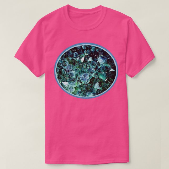 Ice Blue Crystals T-Shirt (Design Front)