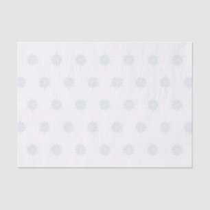 Ice Blue Elegant Snowflake Christmas Gift Wrap Tissue Paper