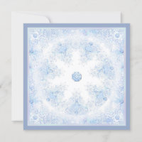 Ice blue snowflake