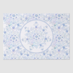 Ice blue snowflake tissue paper