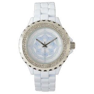 Ice Blue Snowflake Watch