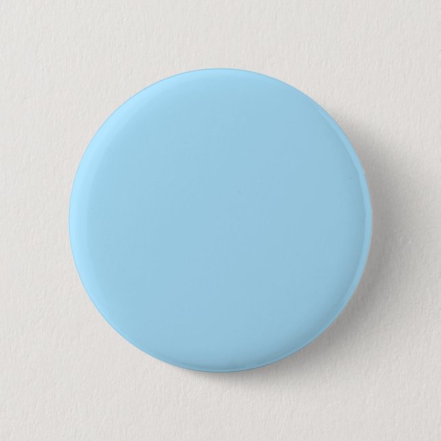 Ice Blue Solid Colour | Classic | Elegant 6 Cm Round Badge (Front)