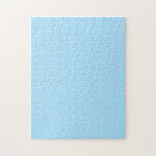Ice Blue Solid Colour Classic Elegant Jigsaw Puzzle