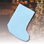 Ice Blue Solid Colour | Classic | Elegant Small Christmas Stocking<br><div class="desc">Ice Blue Solid Colour | Classic | Elegant | Trendy | Stylish | Gift</div>