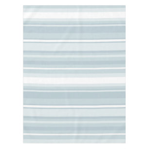 Ice blue stripes tablecloth