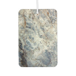 Ice blue white marble stone finish car air freshener