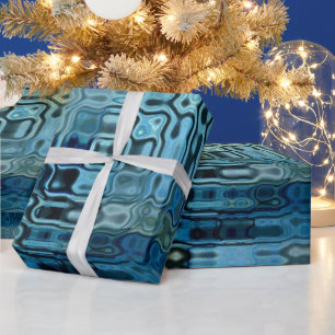 Ice Blue Wonder Wrapping Paper