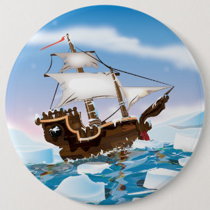 Ice Breaker Ship 6 Cm Round Badge