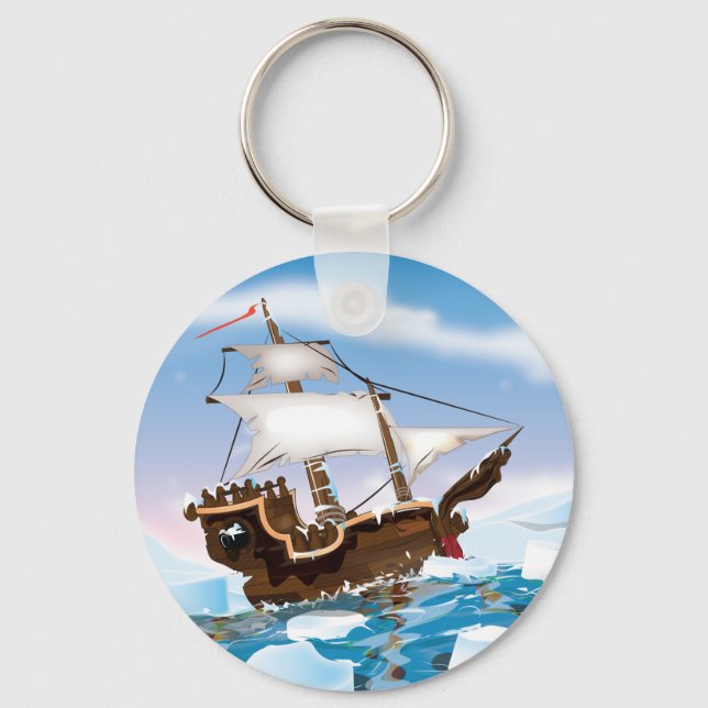 Ice Breaker Ship Key Ring (Front)