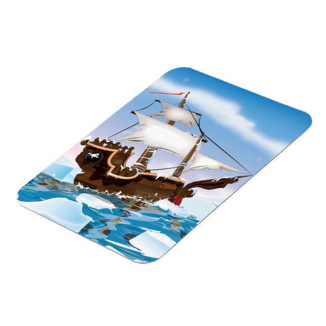 Ice Breaker Ship Magnet (Left Side)