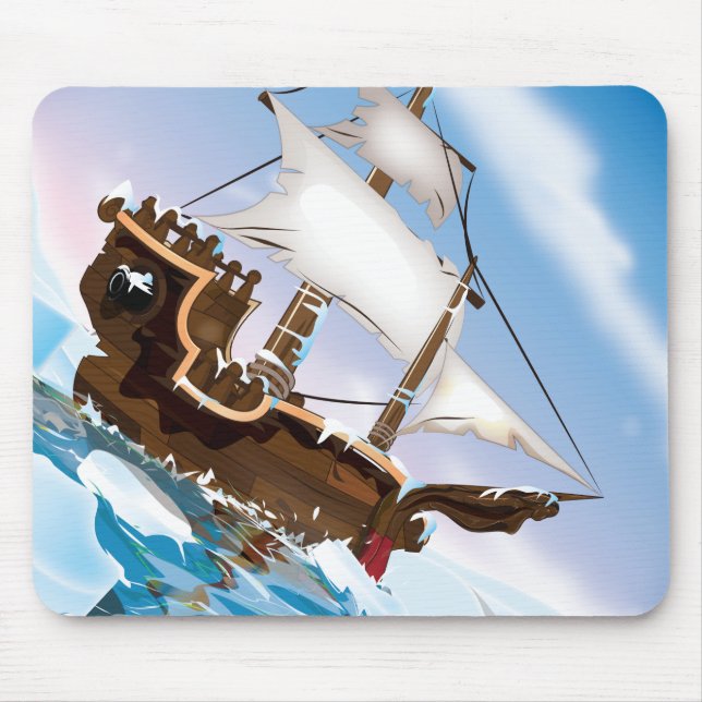 Ice Breaker Ship Mouse Pad (Front)