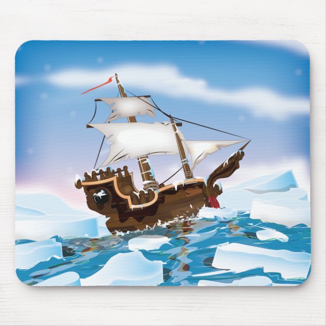 Ice Breaker Ship Mouse Pad (Front)