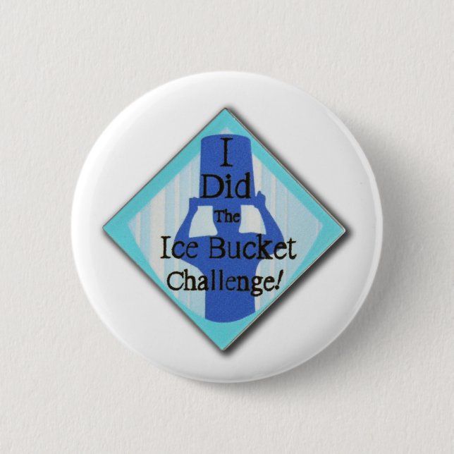 Ice Bucket Challenge 6 Cm Round Badge (Front)