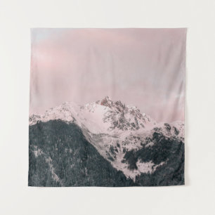 ICE-CAPPED MOUNTAIN AT DAYTIME TAPESTRY