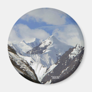Ice Caps Over Glacier Bay Magnet