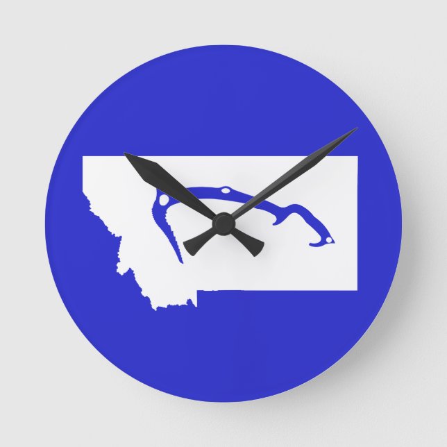 Ice Climb Montana Round Clock (Front)