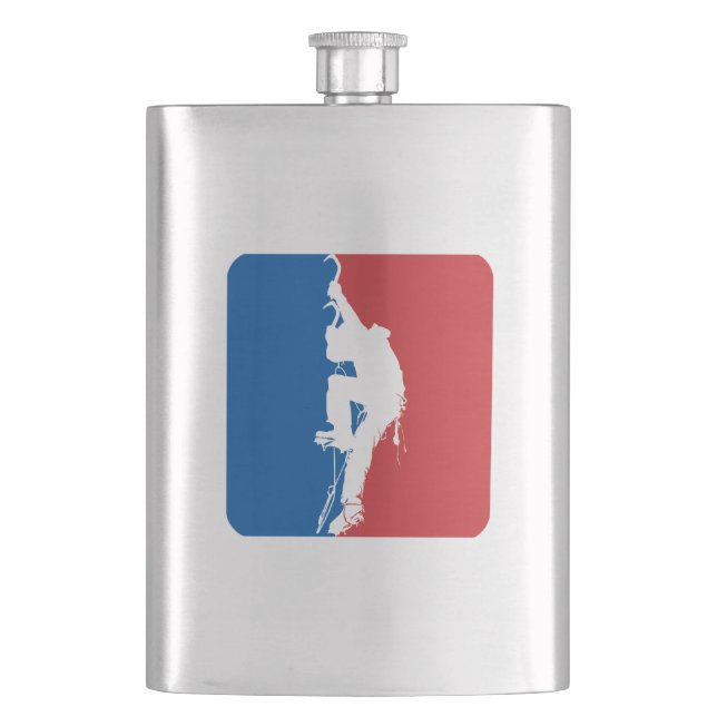 Ice Climbing All Star Hip Flask (Front)