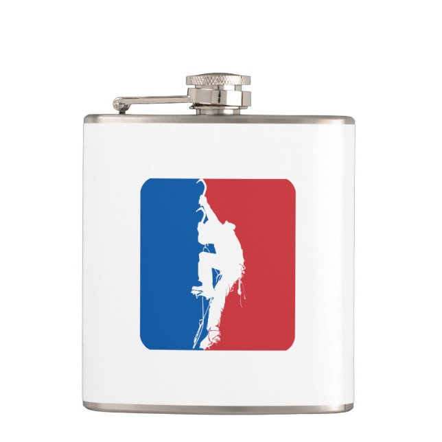 Ice Climbing All Star Hip Flask (Front)
