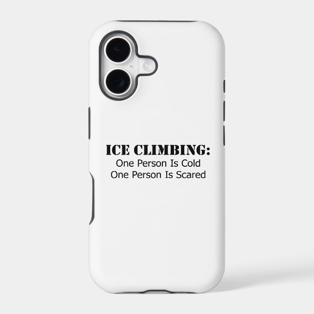 Ice Climbing - Cold, Scared (Back)
