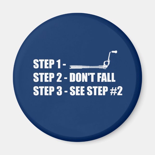 Ice Climbing - Don't Fall Magnet (Front)
