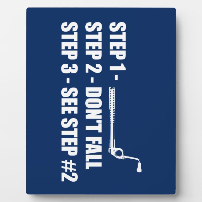 Ice Climbing - Don't Fall Plaque (Front)