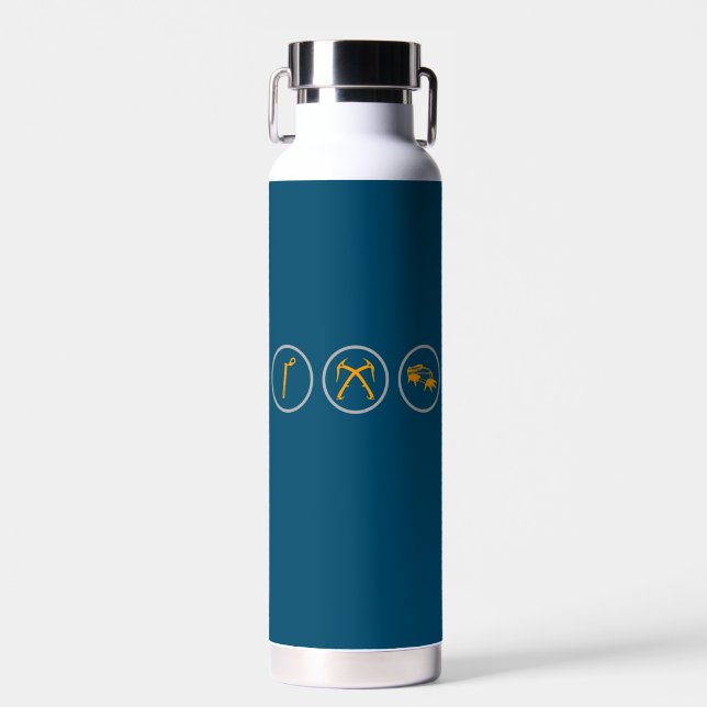 Ice Climbing Gear Water Bottle (Front)