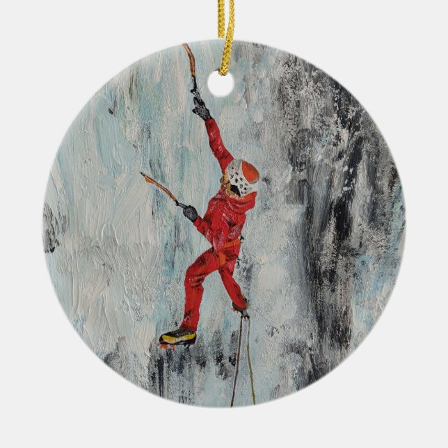 Ice climbing ornament (Front)