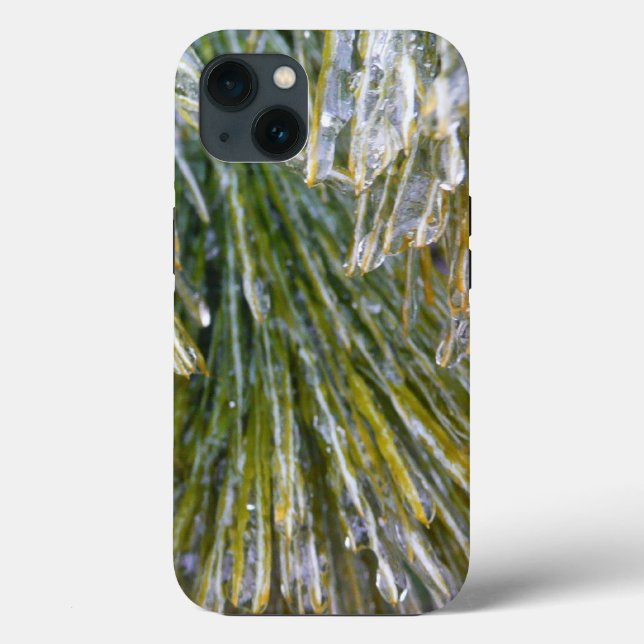 Ice Coated Pine Needles Winter Botanical Case-Mate iPhone Case (Back)