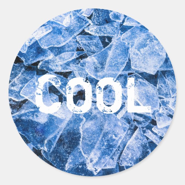Ice Cool Classic Round Sticker (Front)