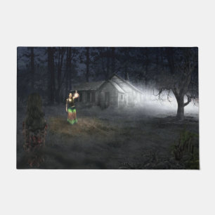 Ice Covered Pine Cones in Winter Floor Mat