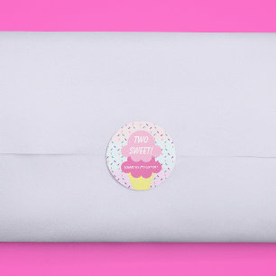 Ice Cream 2nd Birthday Classic Round Sticker
