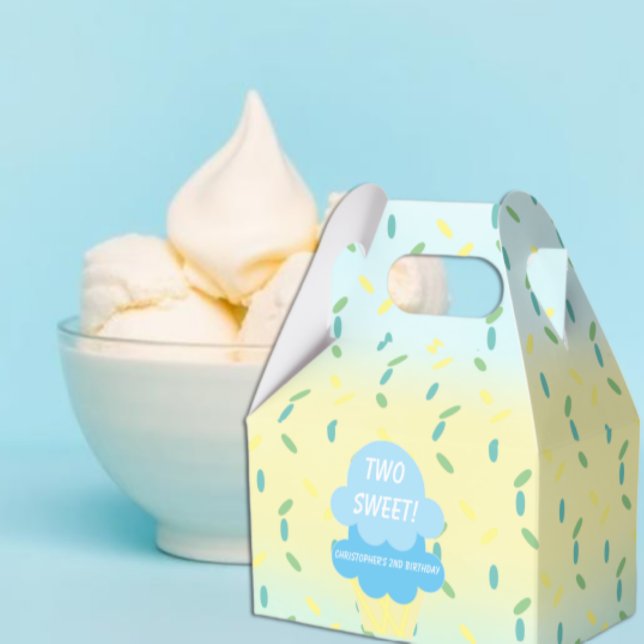 Ice Cream 2nd Birthday Favour Box (Creator Uploaded)
