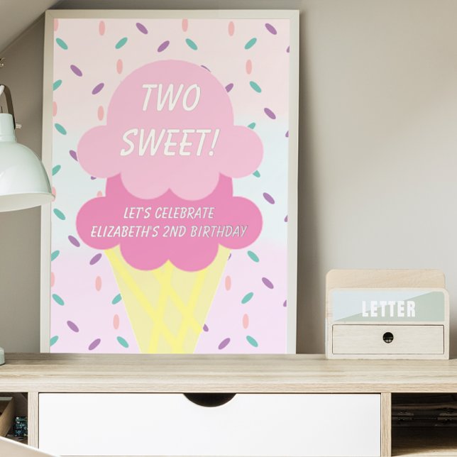 Ice Cream 2nd Birthday Foil Prints (Creator Uploaded)