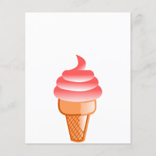 ice-cream-458352 CHERRY STRAWBERRY CARTOON ice cre Flyer