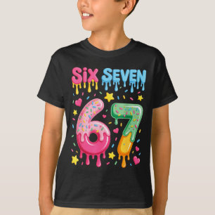 Ice Cream 67 Meme Funny Six Seven Gen Alpha Slang  T-Shirt
