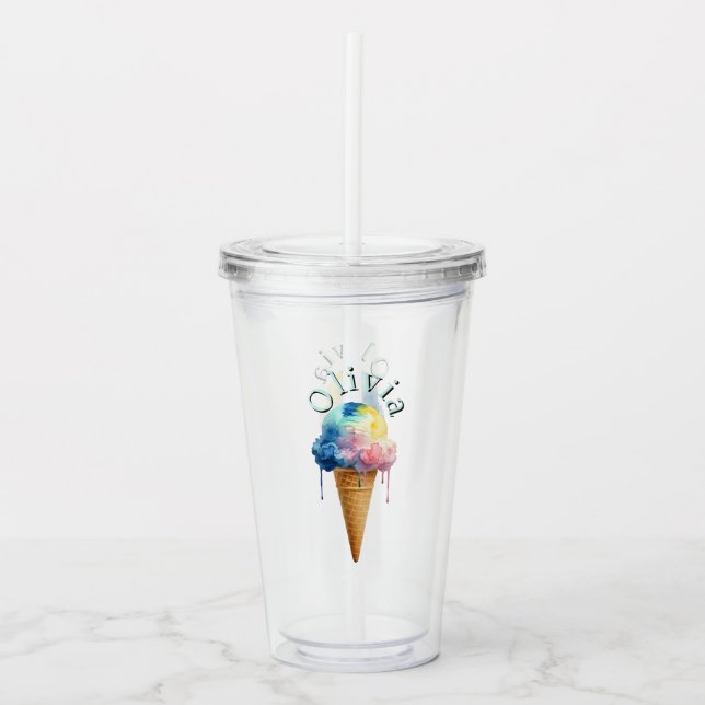 Ice Cream Acrylic Tumbler (Front)