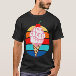 Ice Cream Addict Vintage Sunset T-Shirt